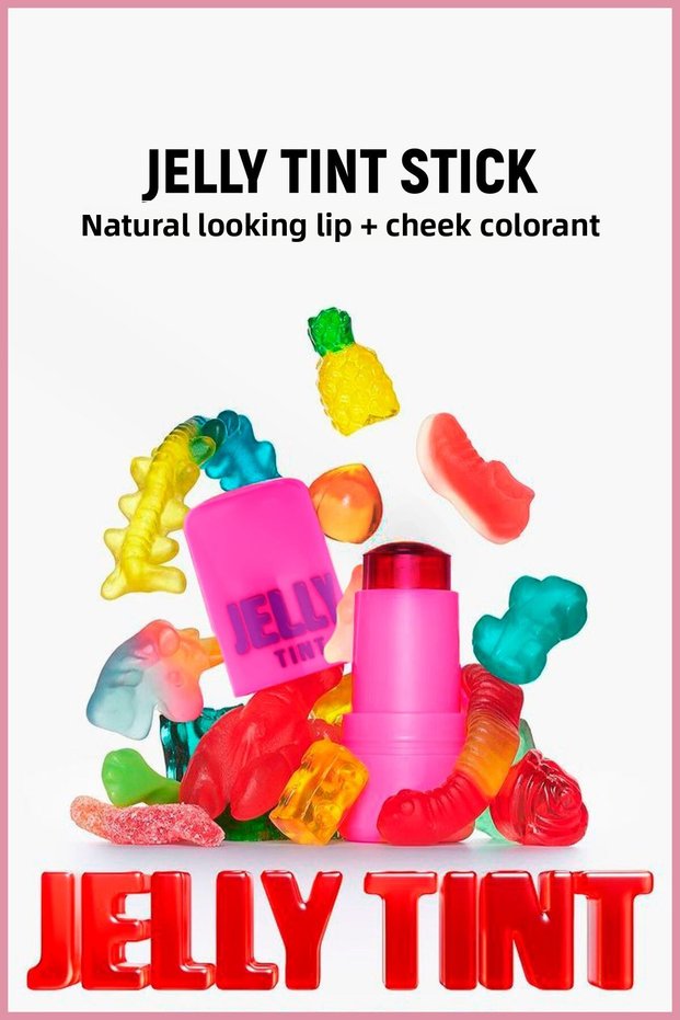 Natural Look Jelly Tint with Colorful Lip and Cheek Detail