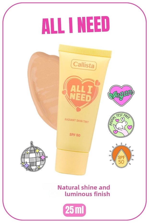 All I Need Radiant Skin Tint Spf 50 Color Tone Equalizing Illuminating Cream