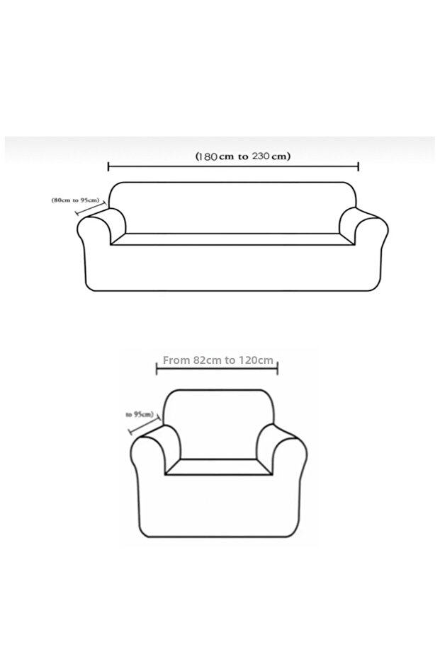 Jacquard Plain Pattern 3 3 1 1 Elastic Sofa Cover Set Sofa Sofa Bed Cover Seat Cover - 2