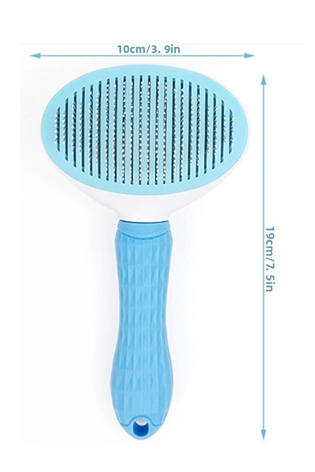 Automatic Cleaning Pet Comb Blue - 3