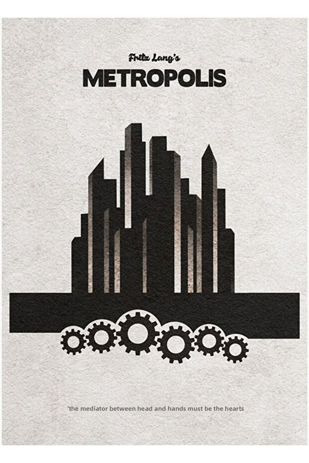 Fritz Lang's Metropolis Alternative Painting Wooden Poster Decorative