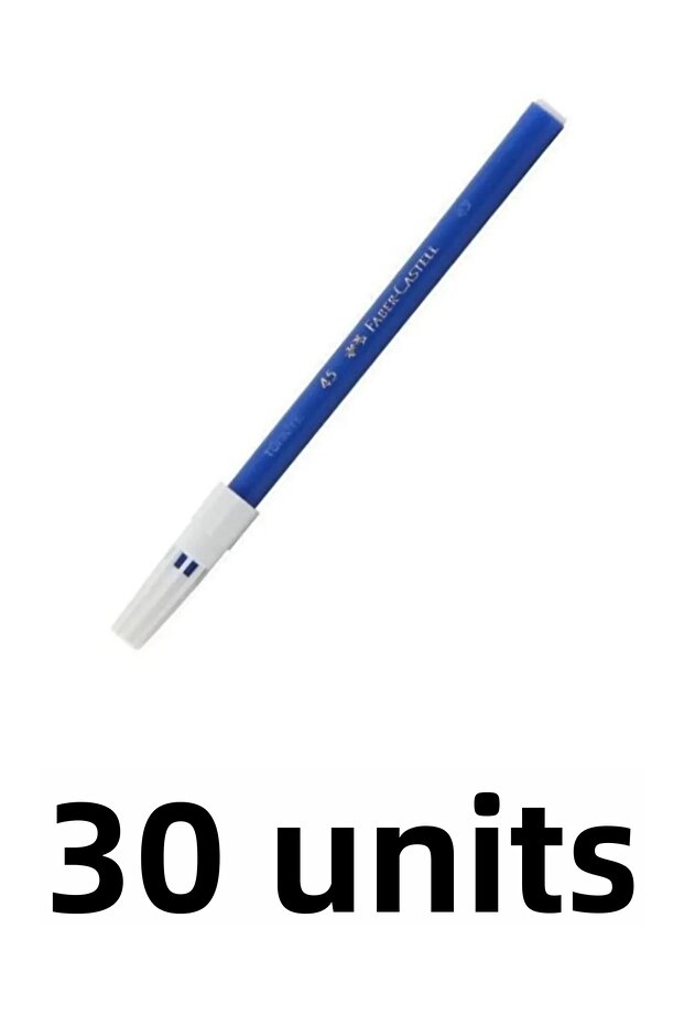 30 قلمًا أزرق اللون