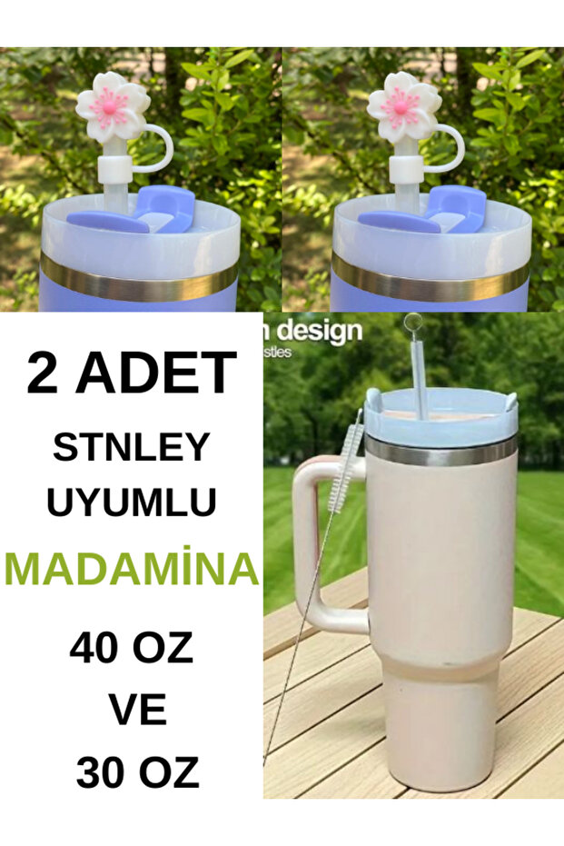 2 Adet 10 Mm Stnley Için Silikon Pipet Tıpası Kapağı Şekilli Quencher Pipet Tıpası, Silikon Kapak - 1