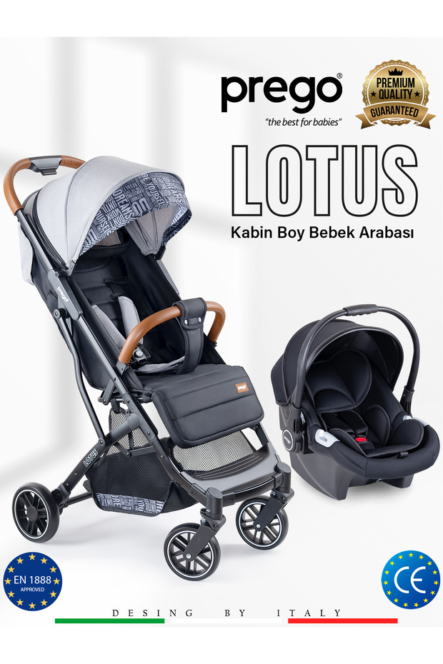 Prego Lotus Katlanabilir Kabin Boy Travel Bebek Arabası
