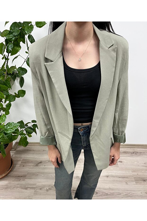 Double-breasted collar jacket - 3