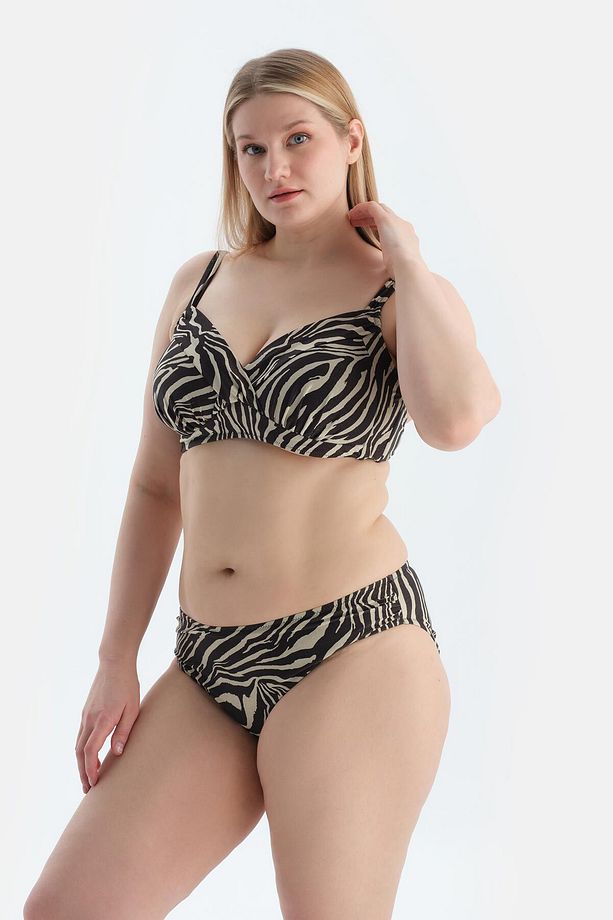 Multicolor Yüksek Bel Bikini Alt - 3