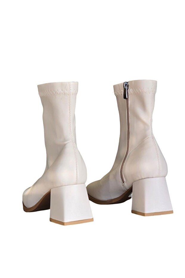 Lpy1256 Kadın Streç Bot Bej - 3