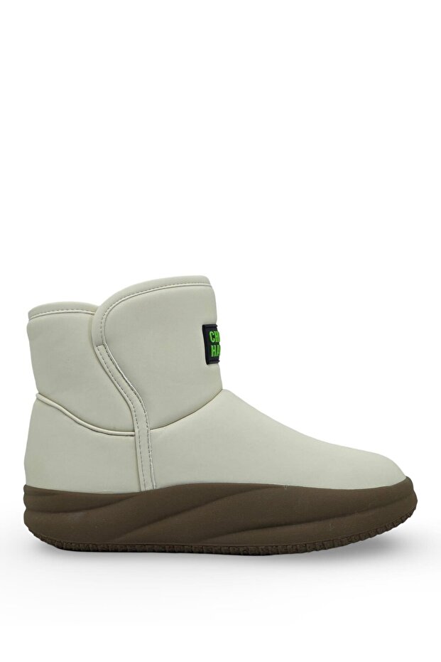 24K379 Women's Inner Wool Comfort Sole Boots Beige