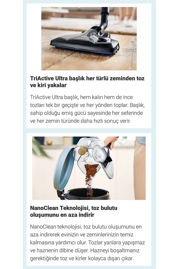 Powercyclone 10 Teknolojisi Ile Premium Toz Torbasız Süpürge, Etkili Temizlik Ve Güçlü - 3