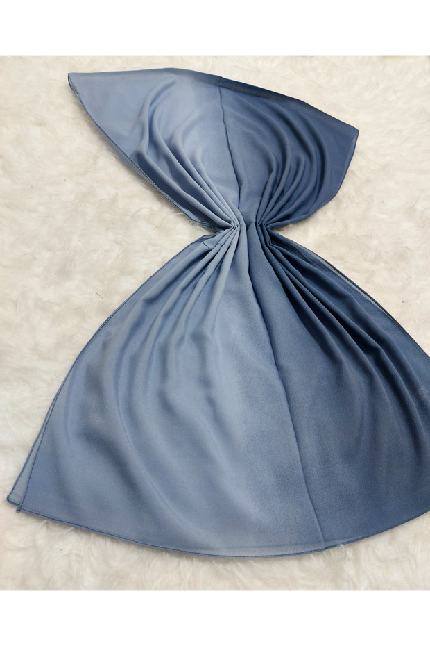 Patterned Chiffon Shawl Gradient Model Soft - Flexible - Soft - 2