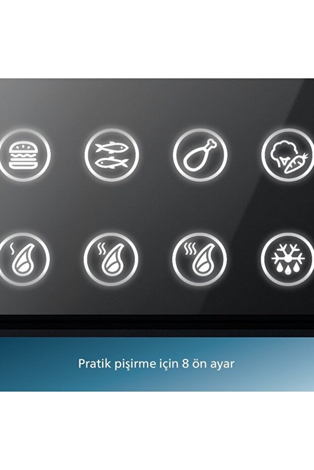 7000 Serisi Izgara ve Tost Makinesi, 8 ön ayarlı programlar, siyah - 4