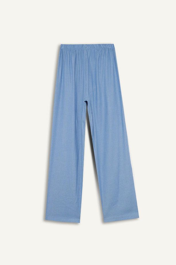 Regular Fit Uzun Boy Çizgili Pijama Altı-Fall in Love E8645AX25AU - 8