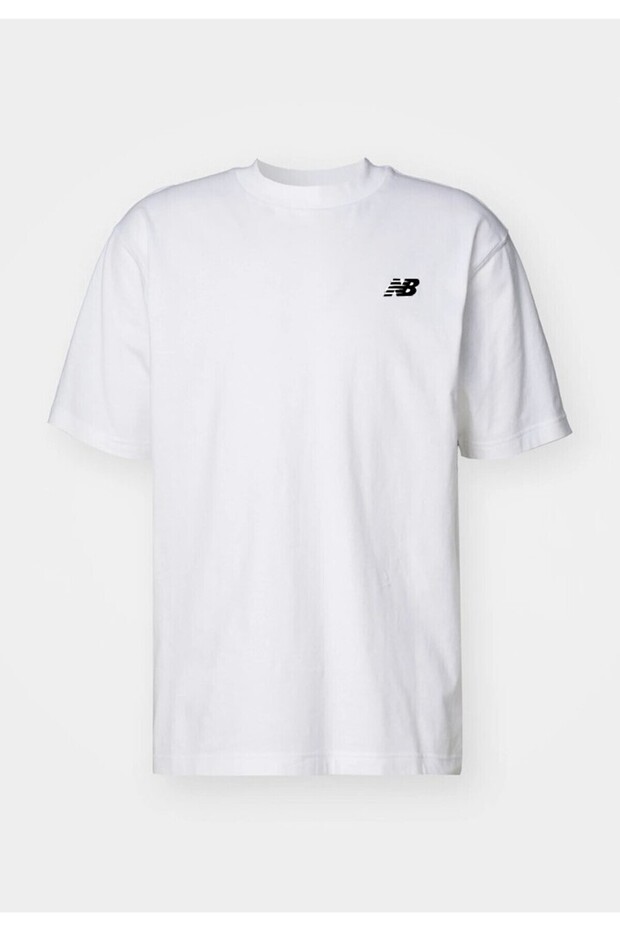 Nb Classic Basic Logo Erkek Beyaz Tshirt - 8