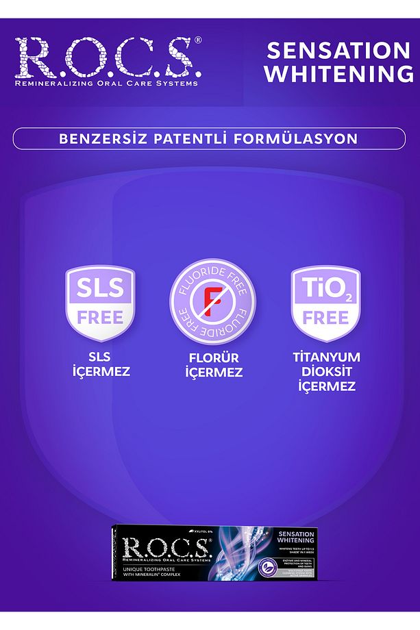 Rocs Sensation Whitening Beyazlatıcı Parlatıcı Diş Macunu 60 Ml - 4