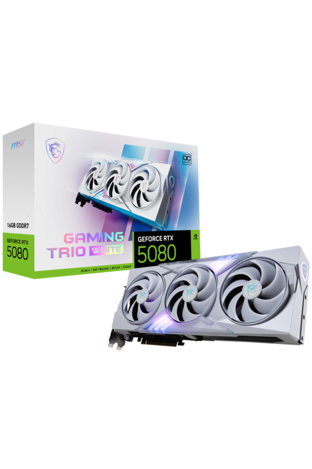GeForce RTX 5080 16G GAMING TRIO OC WHITE 16GB GDRR7 256bit DX12 DLSS4 Gaming (Oyuncu) Ekran Kar - 1