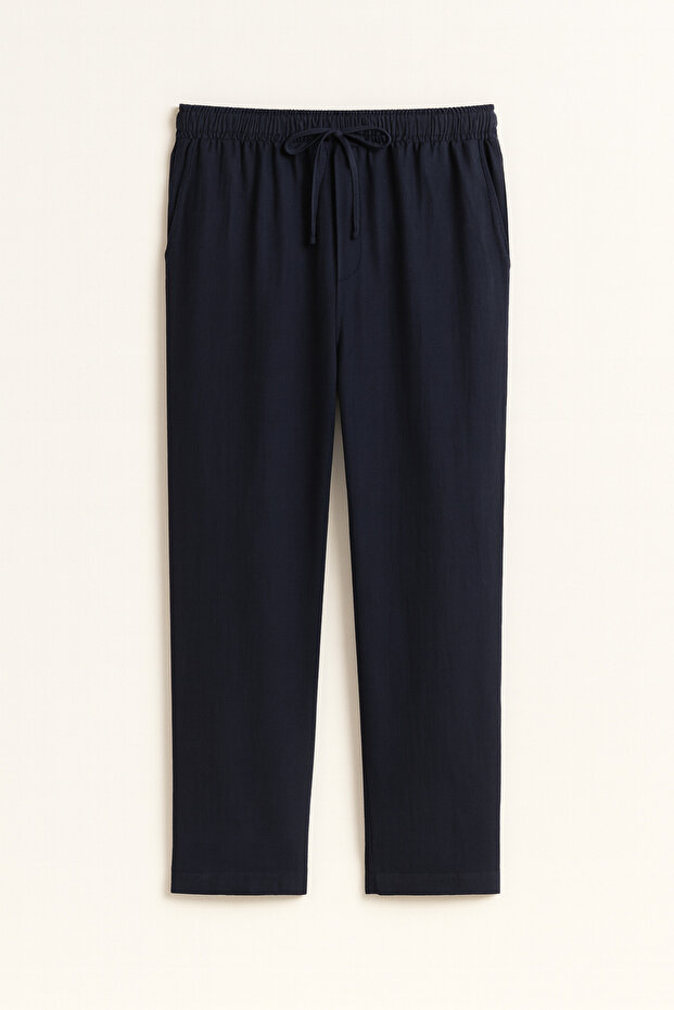 Saga Linen Men's Trousers Comfortable Fit Baggy