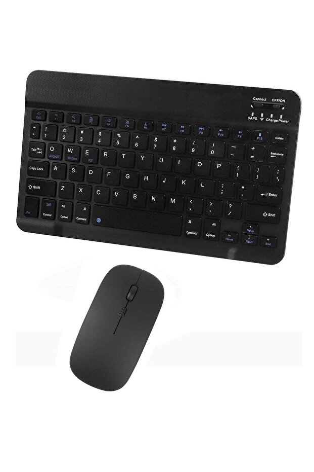 Wireless Bluetooth Keyboard & Mouse Combo – Ultra-Slim, Rechargeable, Silent Typing, Compact