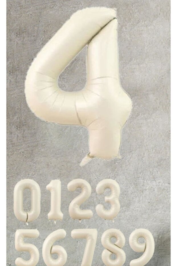 Sea Sand Cream 4-Year-Old Foil Balloon (76-80 cm)
