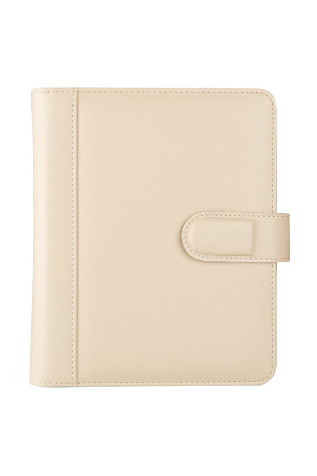2026 New Year Organizer Agenda A5 4 Ring Dated Lined Vegan 19.5X23 Cm.