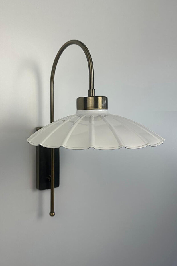 شمعدان حائط فردي من المعدن الأبيض الريفي E27 من ريسو - 2