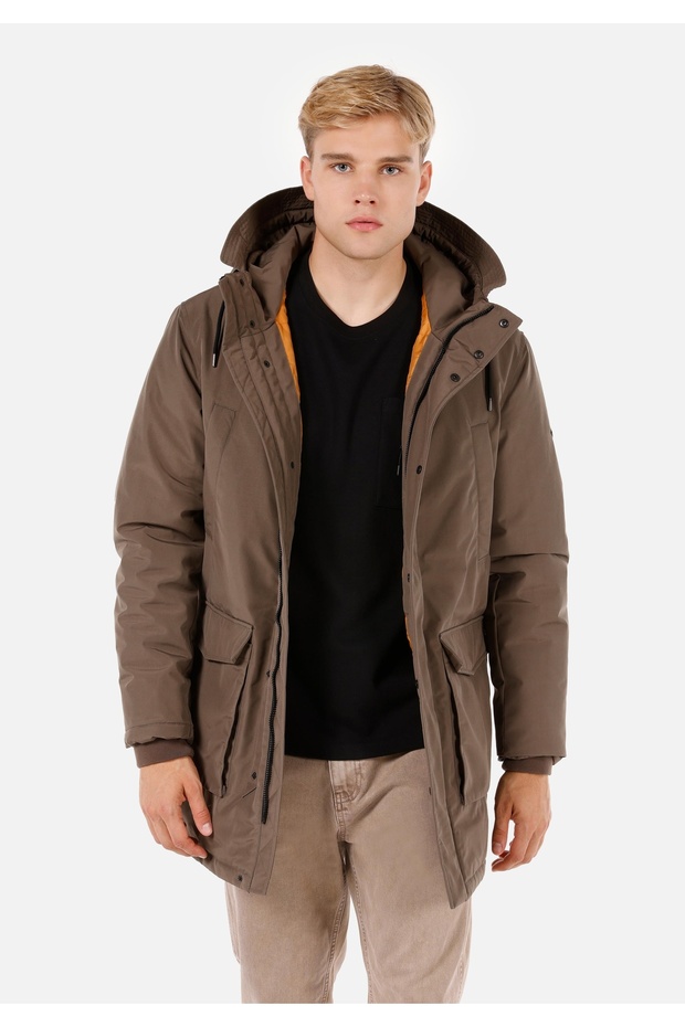 Regular Fit Erkek Bej Kaban - 1
