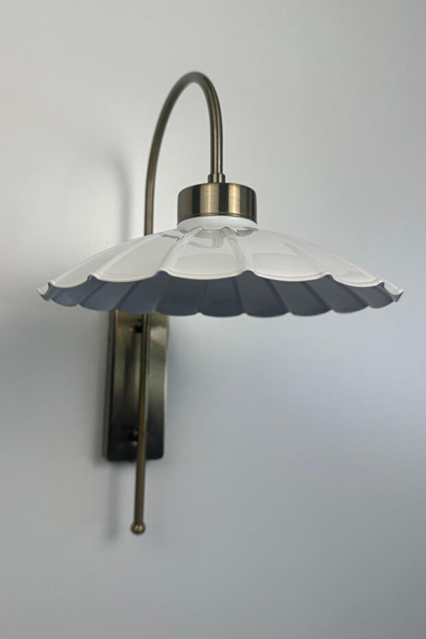 شمعدان حائط فردي من المعدن الأبيض الريفي E27 من ريسو - 6