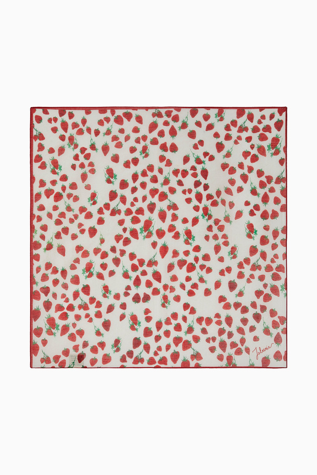 وشاح قطني منقوش - 5