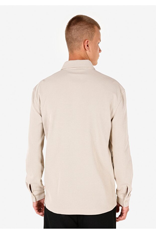 Bej Erkek Tshirt U.kol - 2