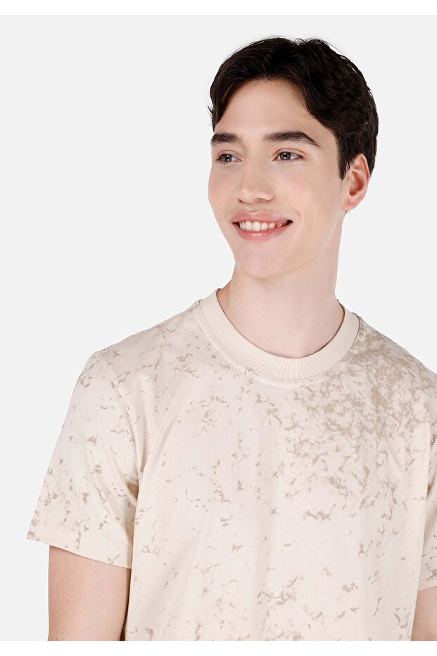 Bej Erkek Tshirt K.kol - 4