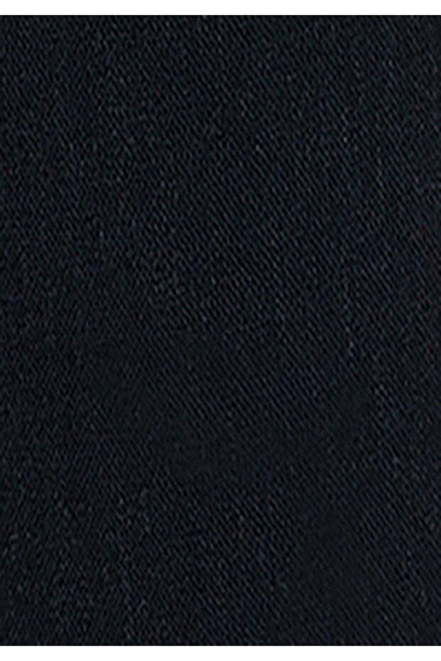 Regular Fit Orta Bel Düz Paça Erkek Siyah Pantolon - 7