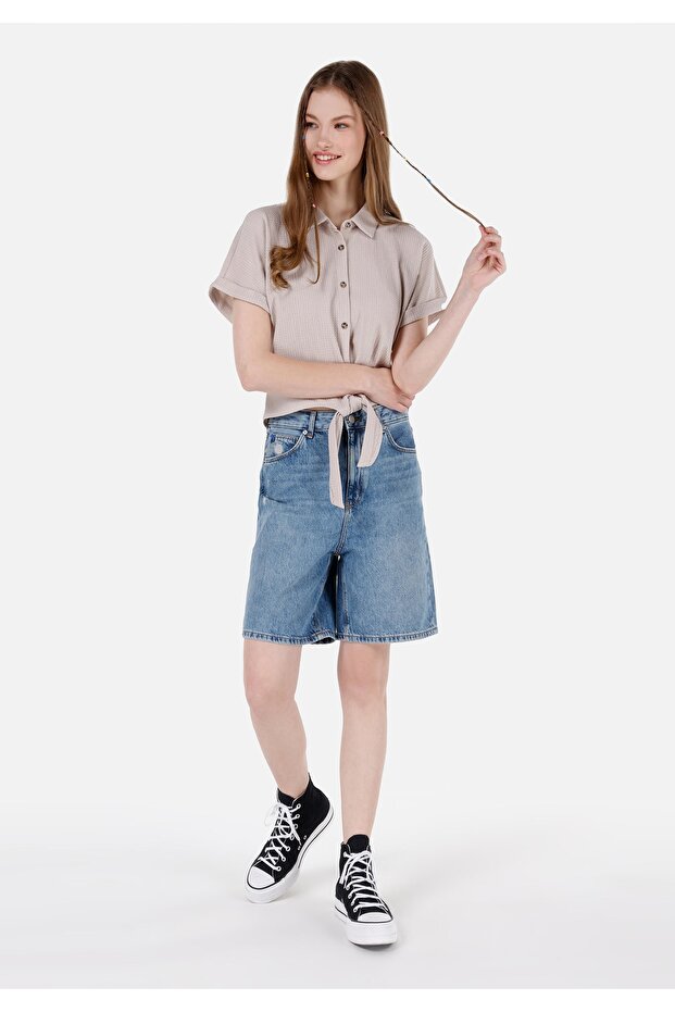 Denım Kadın Şort - 3