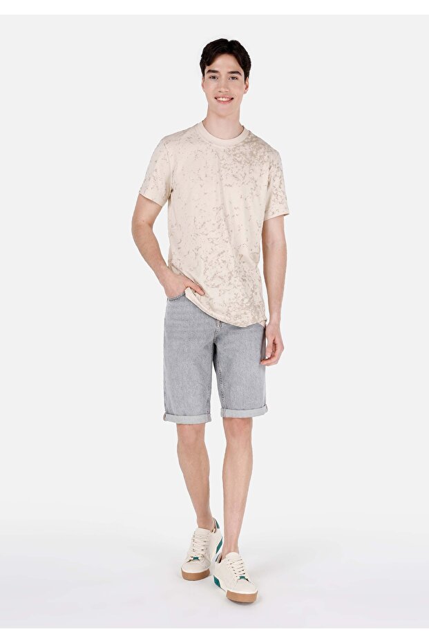 Bej Erkek Tshirt K.kol - 3