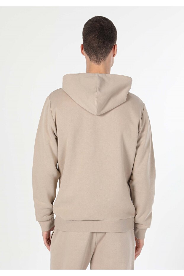 Regular Fit Erkek Bej Sweatshirt - 2