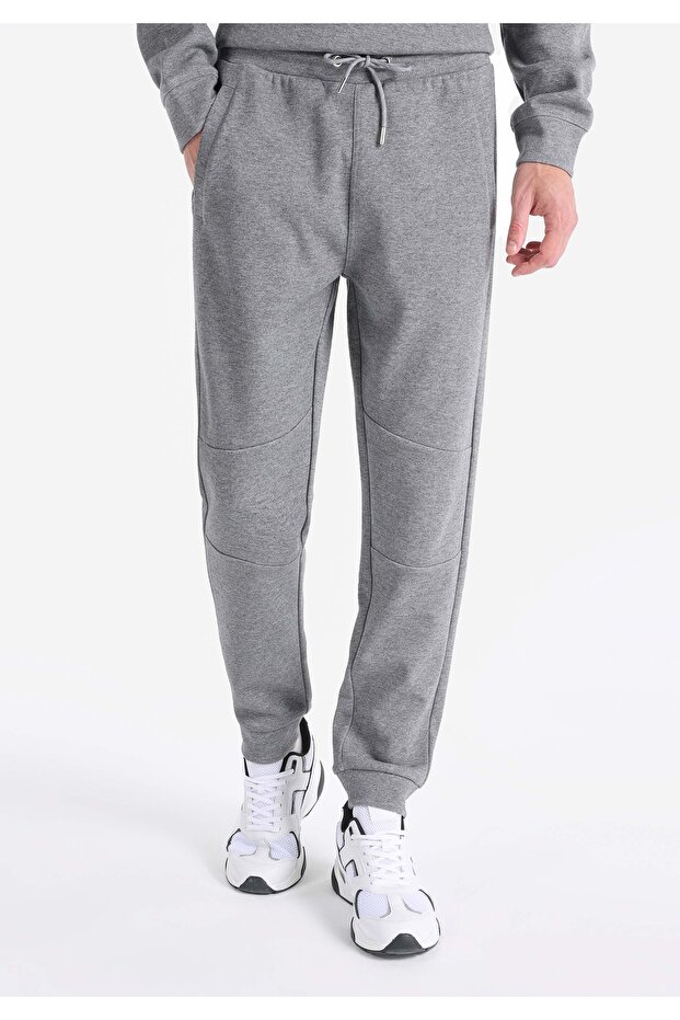 Regular Fit Orta Bel Erkek Antrasit Eşofman Altı - 4