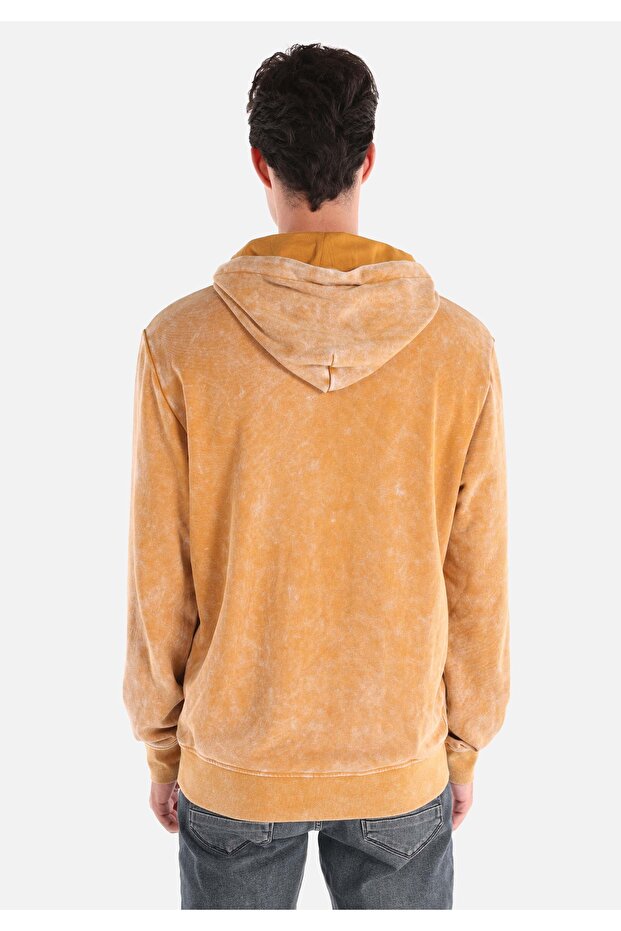 Regular Fit Erkek Sari Sweatshirt - 2