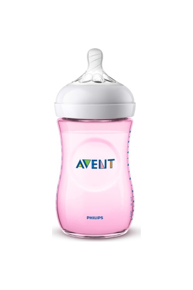 Avent Natural Pp Biberon Yavaş Akış 1 Ay+ 260 Ml - Pembe - 1