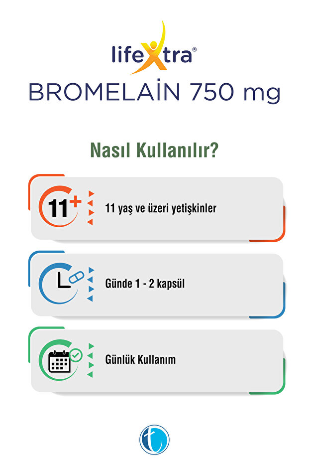 Bromelain 750 mg 60 Bitkisel Kapsül - 3