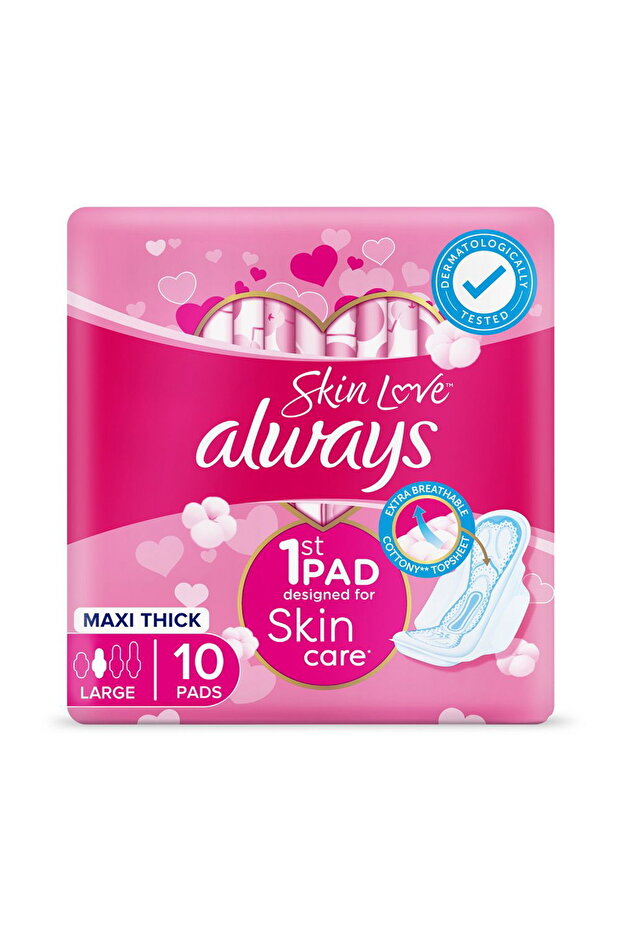 Skin Love Maxi Thick Pads Large 10pcs – 320mm Ultra Comfort & Protection