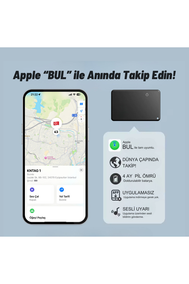 KNTAG 1C – Ultra İnce Akıllı Takip Kartı - 5