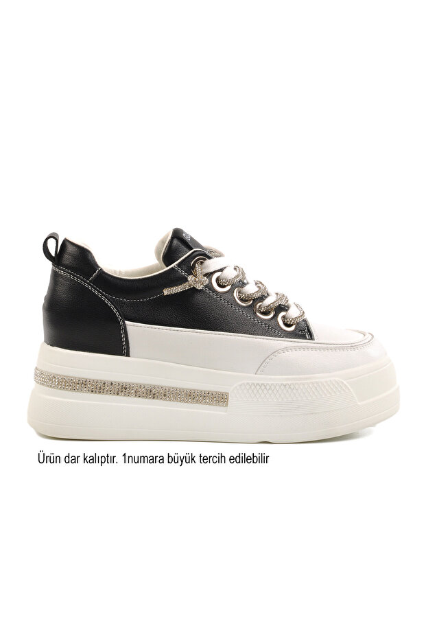 Black High Sole Women's Sneaker 25Y492 Z Narrow Fit