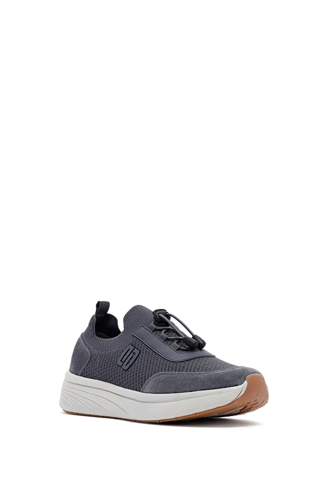 Zero Erkek Gri Kalın Tabanlı Kumaş Sneaker 25SFD69506F - 6