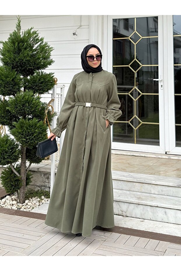 Stamped Flared Coat - 7