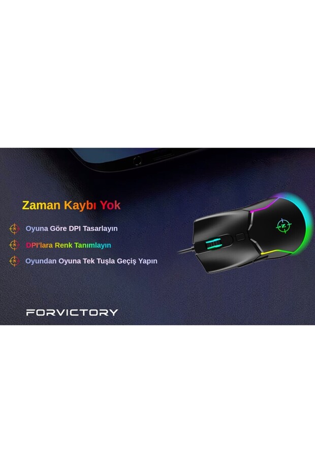 Air Black Rgb Kablolu Profesyonel Oyuncu Mouse - 7