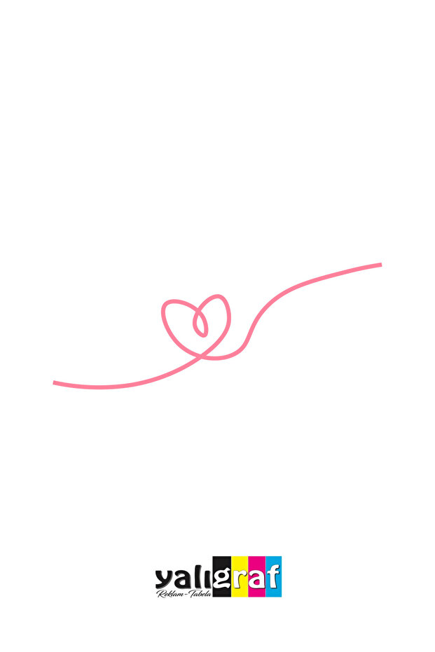 Linear Heart Auto Sticker Motor & Helmet Sticker 12X5
