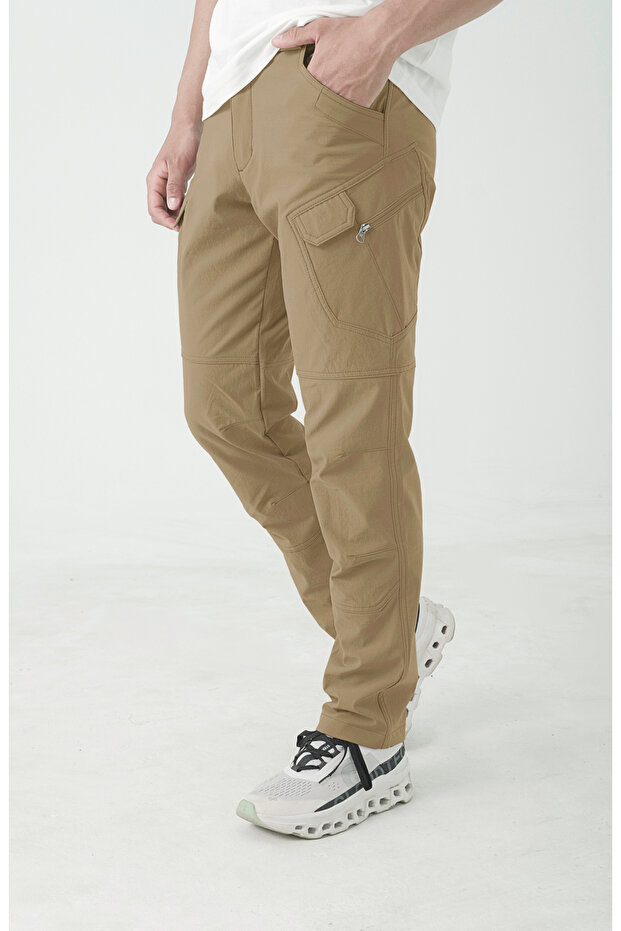 Tactical Outdoor 4-Season Lycra Water-Repellent Quick-Drying Traking Tactical Pants Color: Beige