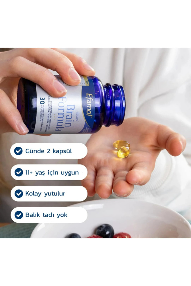 Efalex Brain Formula Capsules 30 soft jel kapsül - 2