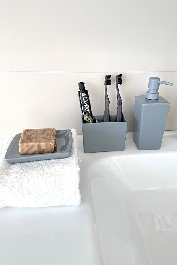 Biga Banyo Seti - Gri - 6