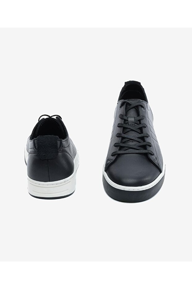Erkek Siyah Hakiki Deri Sneaker Ayakkabı 5Y1SA13292L - 7