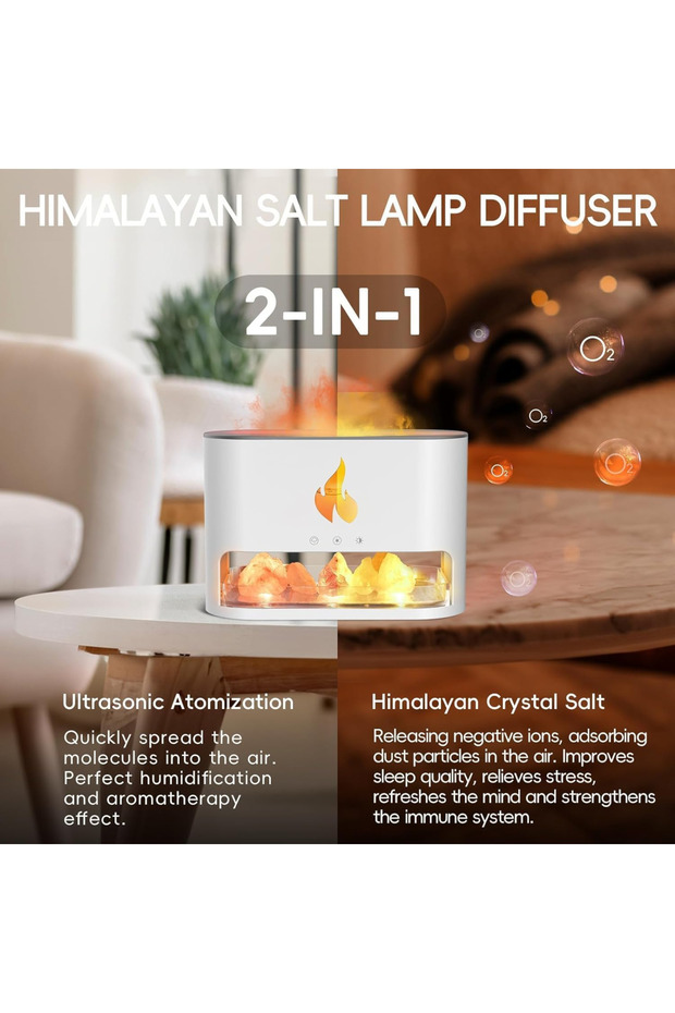 A diffuser and humidifier with LED lighting that simulates candlelight dx2510 - 5
