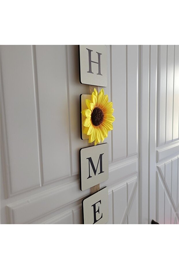 Ayçiçeği Temalı Sarkıt Model Kapı Duvar Süsü (60 Cm) - 5